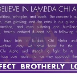 Creed of lambda chi alpha