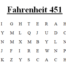 Fahrenheit 451 word search answers