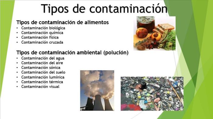 Que es una contaminacion fisica